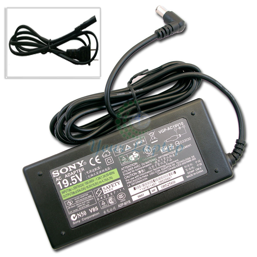 Genuine Original New Sony Vaio SVF142C29L SVE141L11L AC Adapter Charger Power